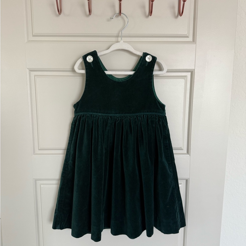 Dark Green Velvet Dress